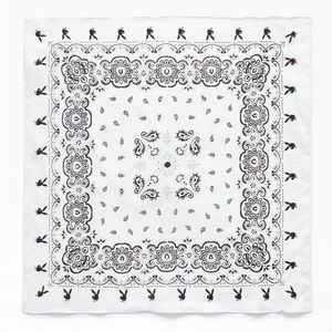 Playboy White Bandana Scarf